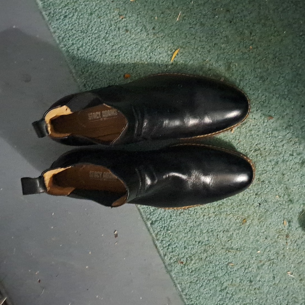 Size 10 NWT BLACK STACY ADAMS CHELSEAS